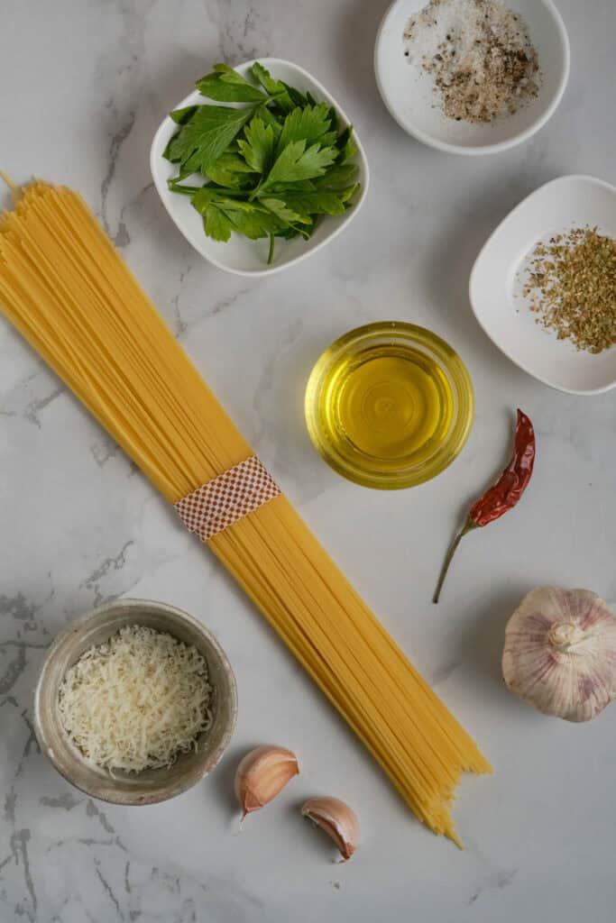 Delicious Angel Hair Pasta ingrdients