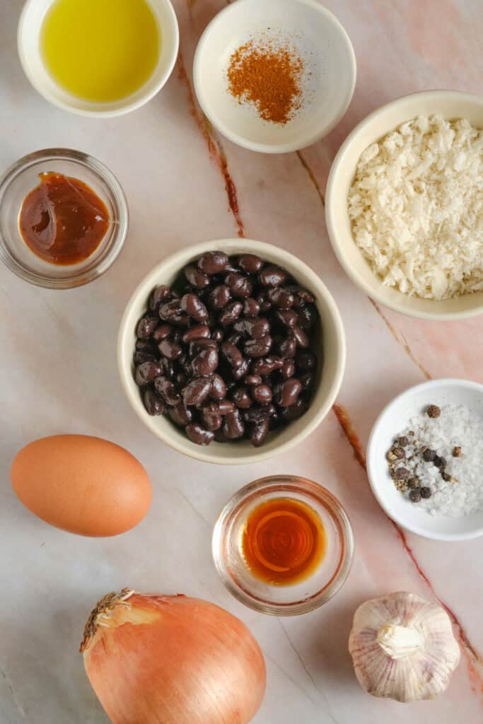 Best Black Bean Burger Recipe ingredients