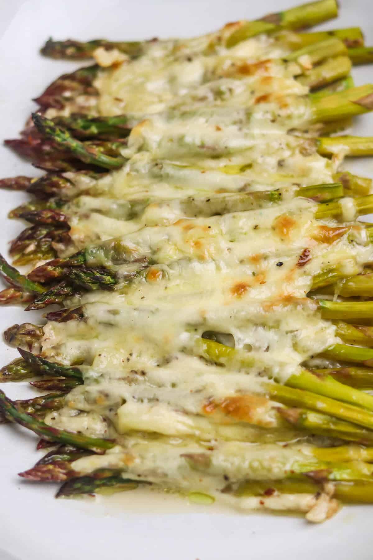 Cheesy baked asparagus food faith fitness