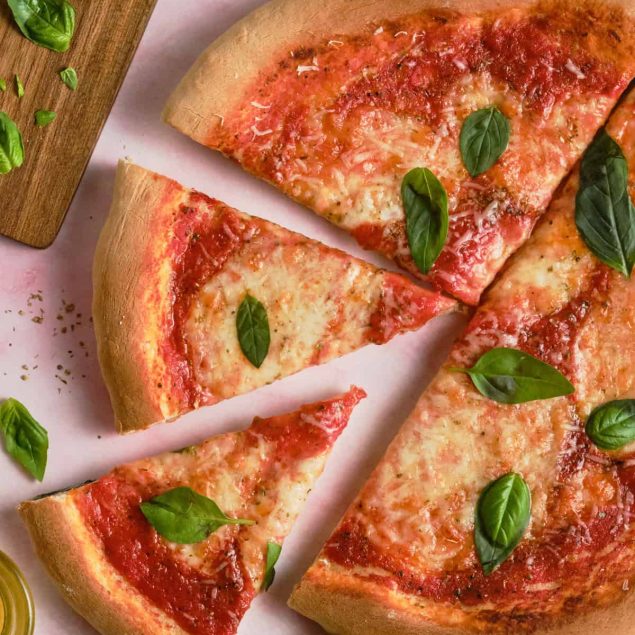 Homemade Margherita Pizza featured image above