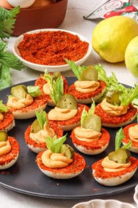 Bloody Mary Deviled Eggs Recipe - Food Faith Fitness