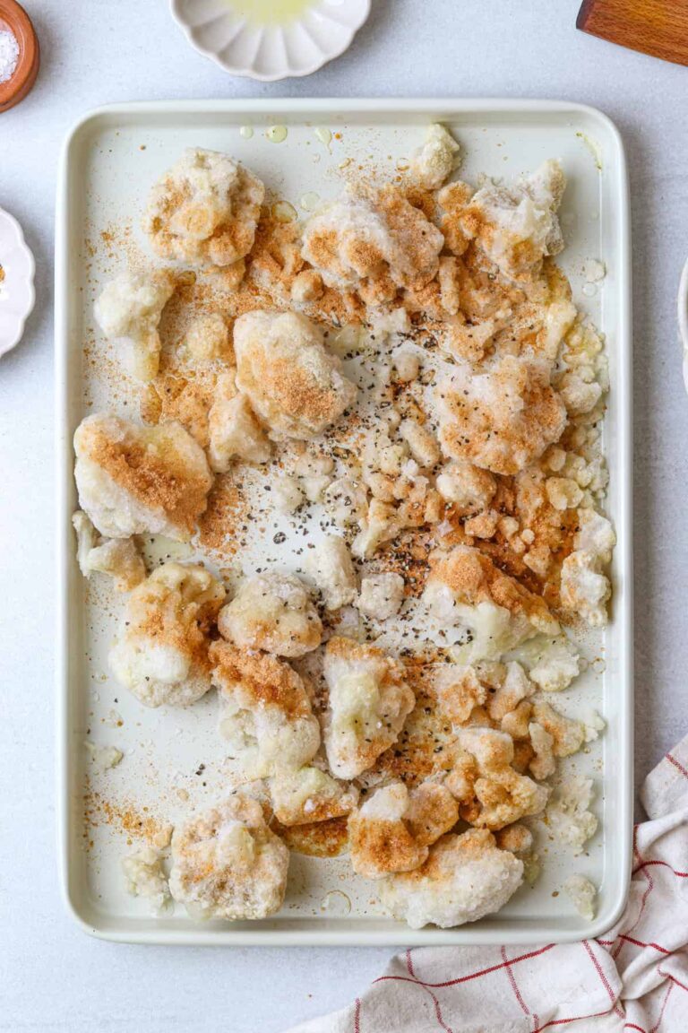 Easy Roasted Frozen Cauliflower - Food Faith Fitness