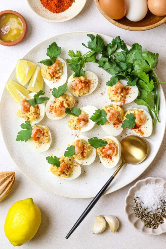 Shrimp Deviled Eggs featured image below