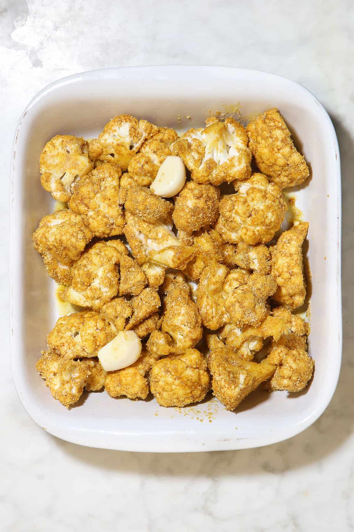 Spicy Roasted Cauliflower - Food Faith Fitness