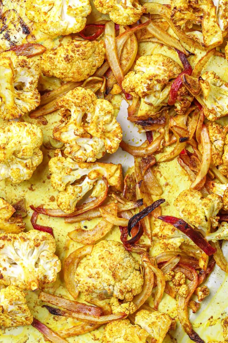 Roasted Curried Cauliflower - Food Faith Fitness
