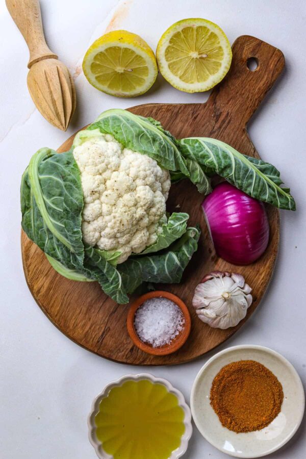 Roasted Curried Cauliflower - Food Faith Fitness