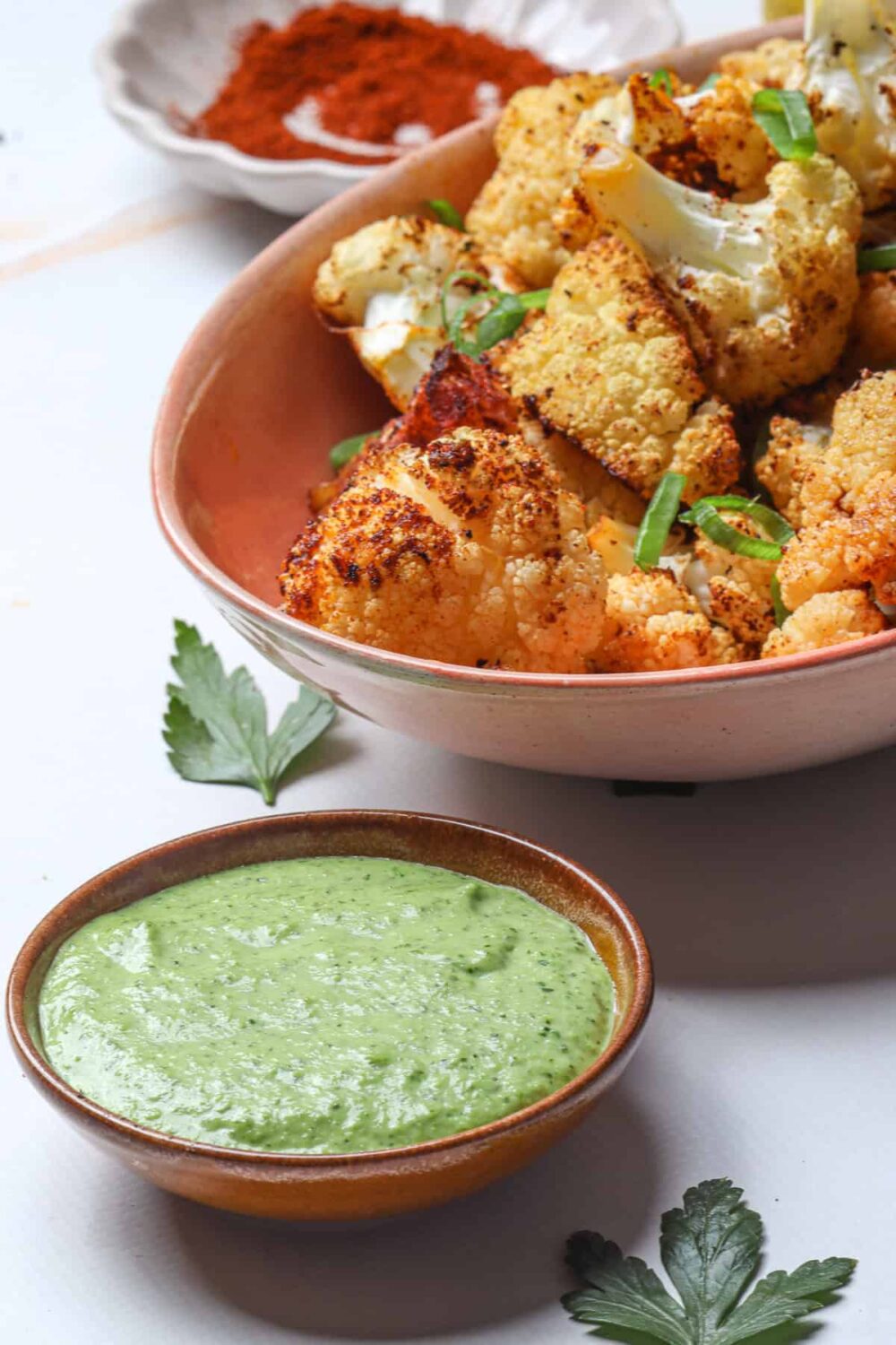 Roasted Cauliflower With Tahini Sauce - Food Faith Fitness