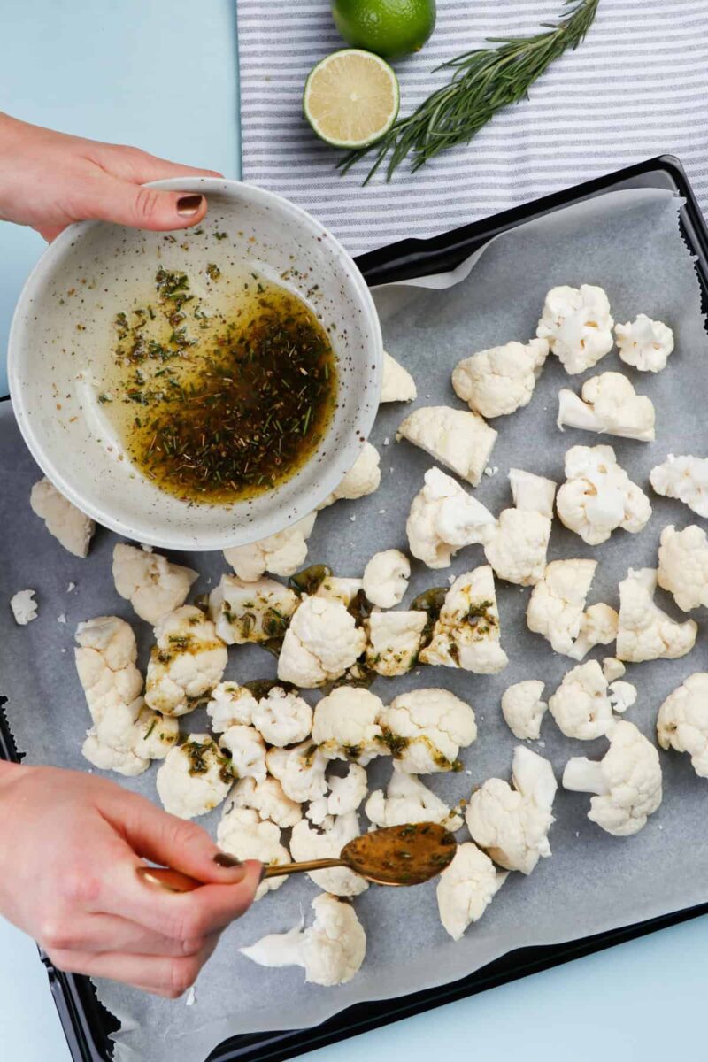 Cheesy Roasted Cauliflower - Food Faith Fitness