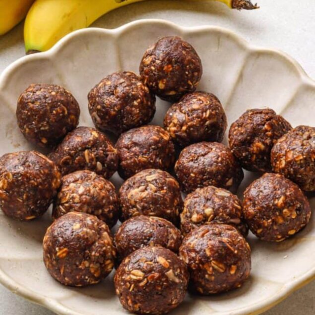 Peanut Butter Banana Protein Balls featured image close up shot