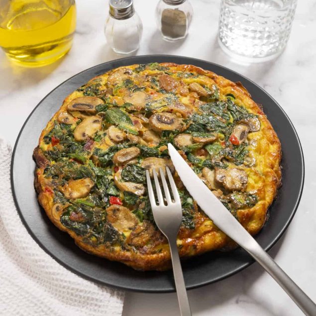 Bacon and Spinach Frittata