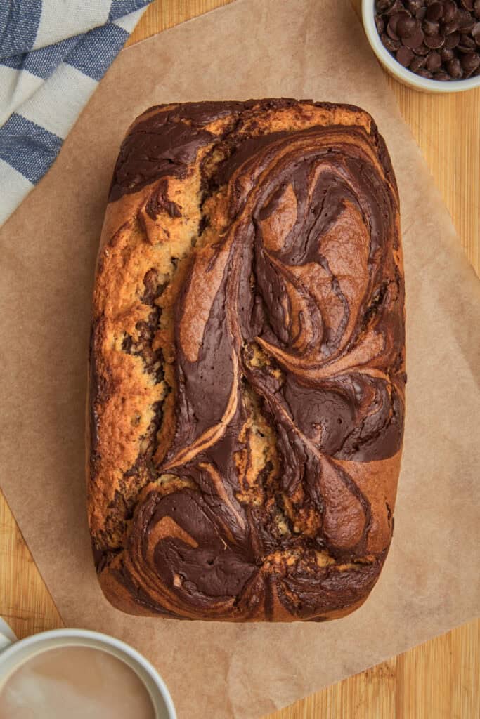 Marbled Chocolate Banana Bread