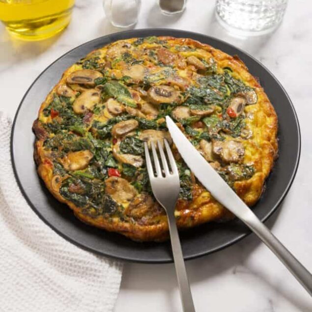Bacon and Spinach Frittata
