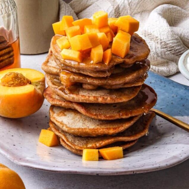 Brown Sugar Peach Pancakes Recipe