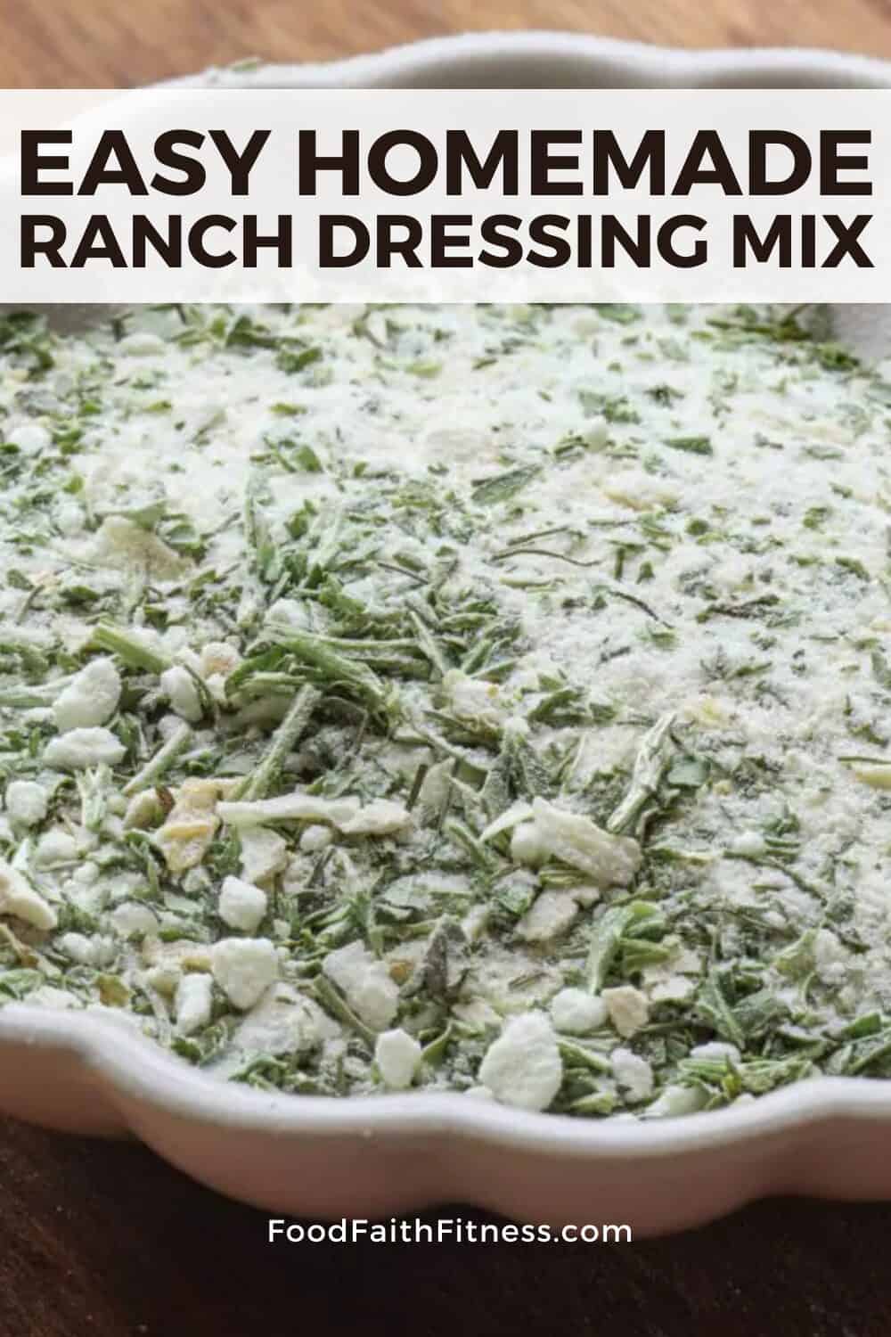 Home mix dressing ranch