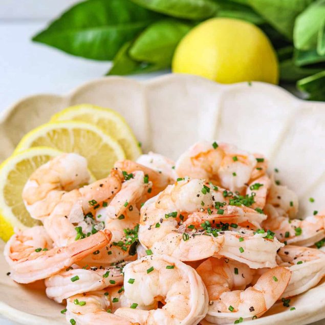 Easy Poached Shrimp
