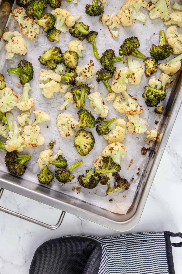 Roasted Broccoli And Cauliflower - Food Faith Fitness