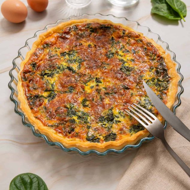 Spinach Bacon Quiche Recipe