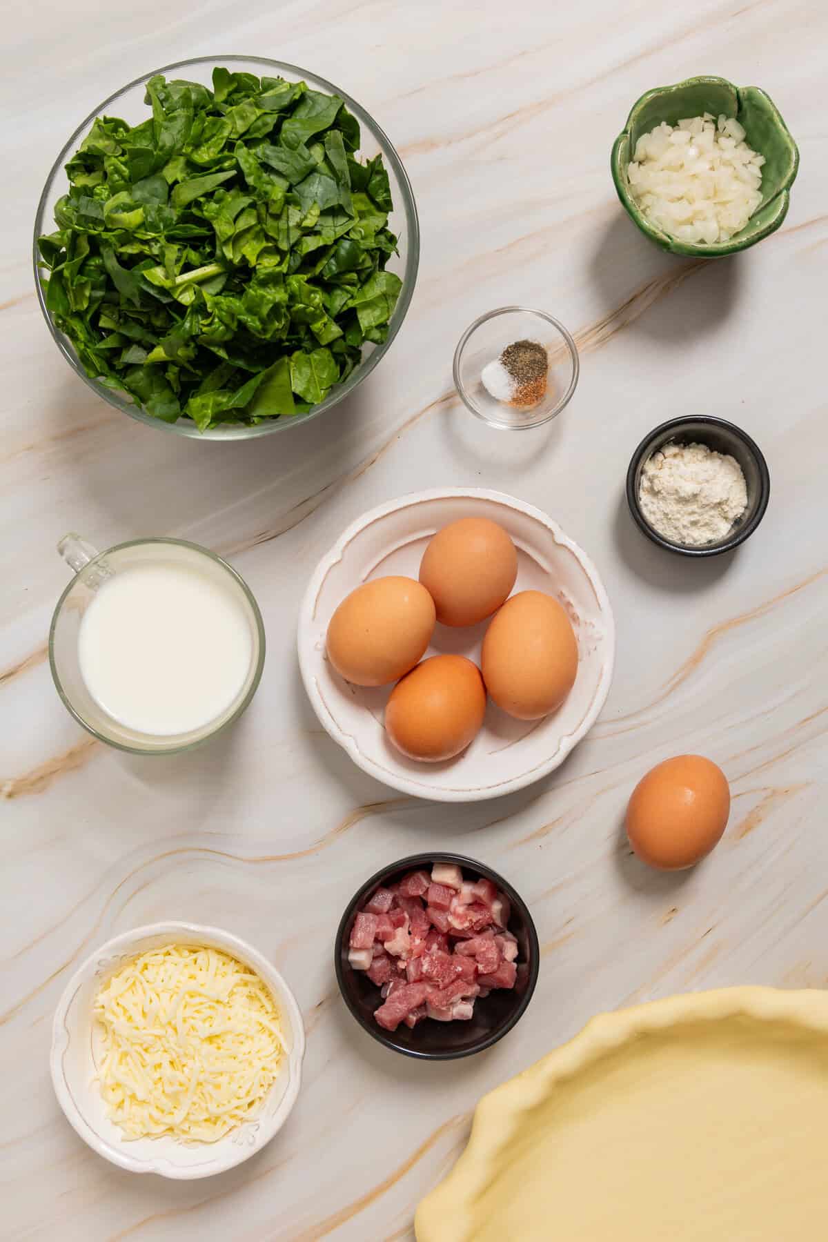 Spinach Bacon Quiche Recipe - Food Faith Fitness