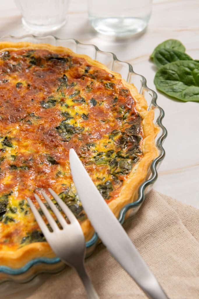 Spinach Bacon Quiche Recipe - Food Faith Fitness