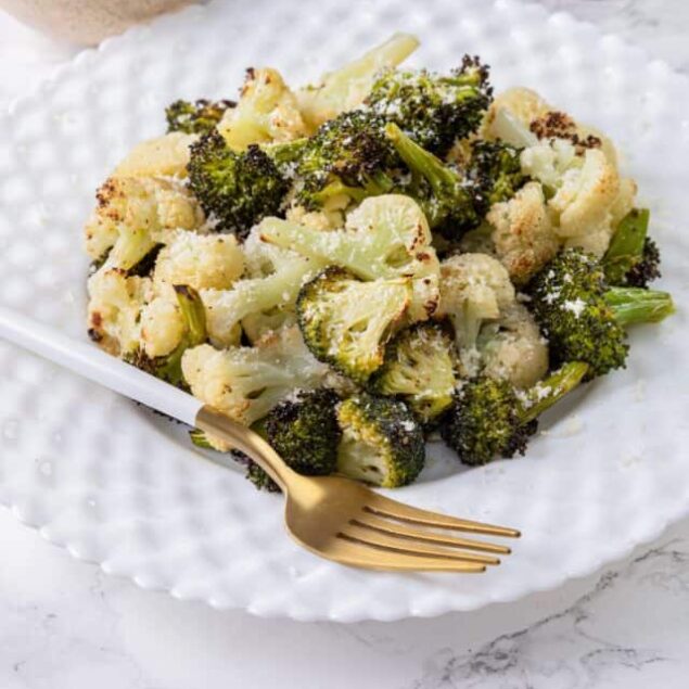 Roasted Broccoli and Cauliflower