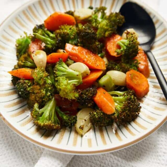 Roasted Broccoli and Carrots