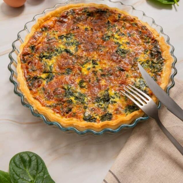 Spinach Bacon Quiche Recipe