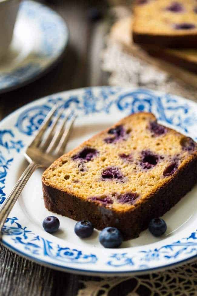 Whole-Wheat Banana Bread With Greek Yogurt And Blueberries