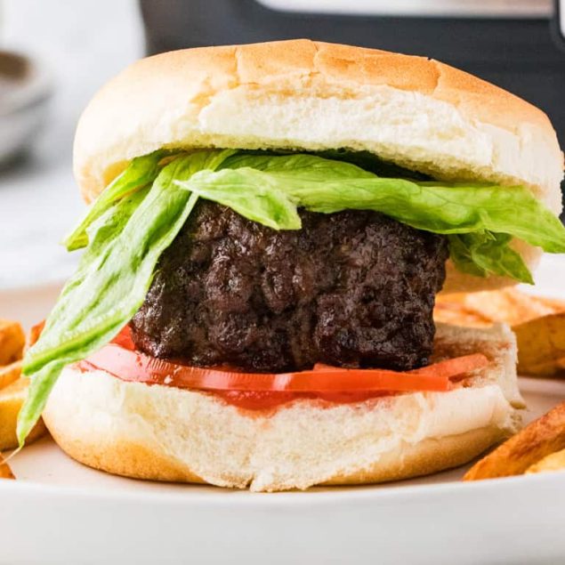 Air Fryer Hamburgers