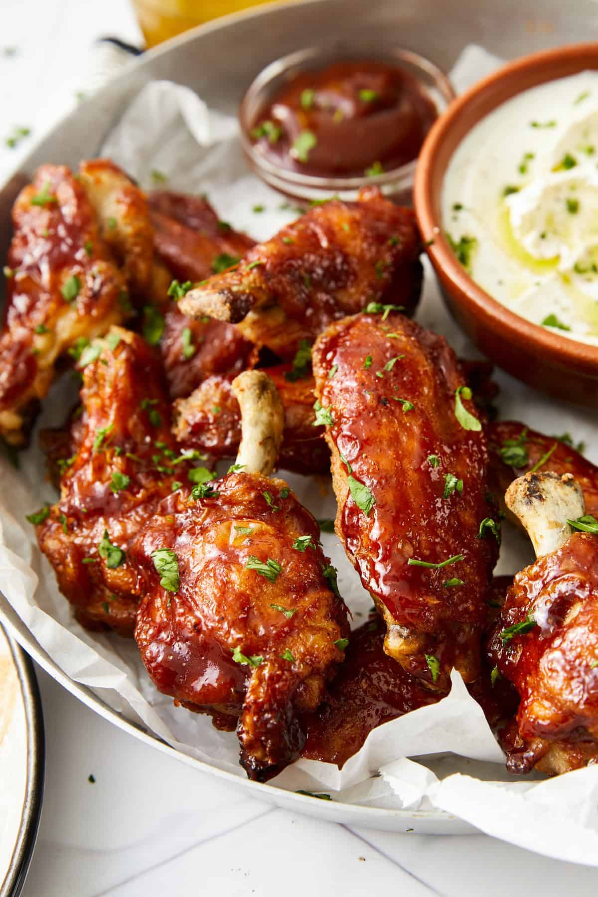 Baked bbq chicken wings best sale