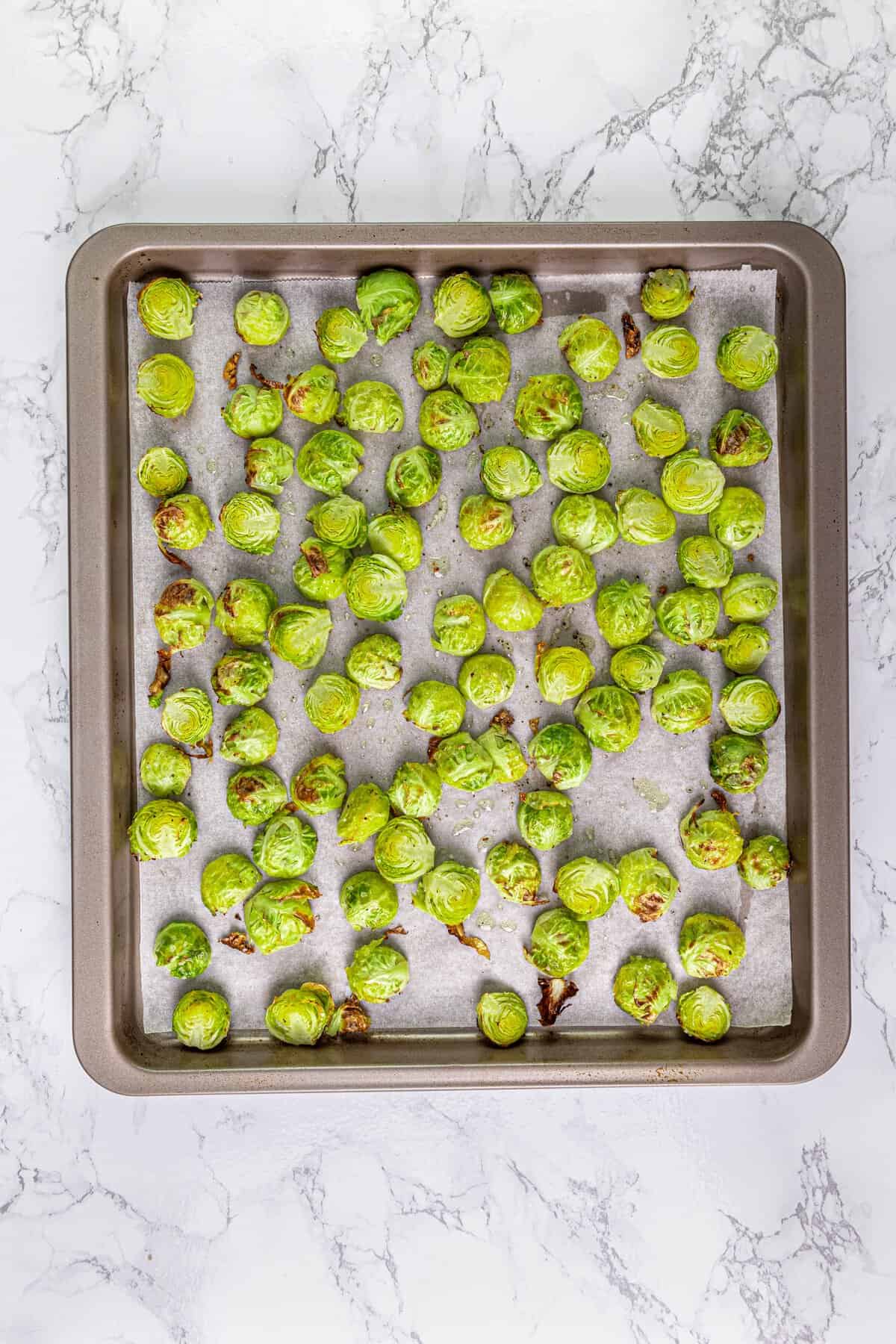 Roasted Brussels Sprouts with Cranberries