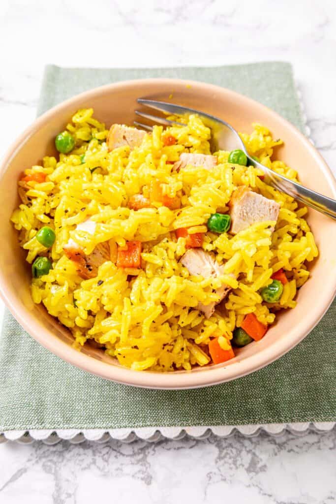 Vegetable rice pilaf