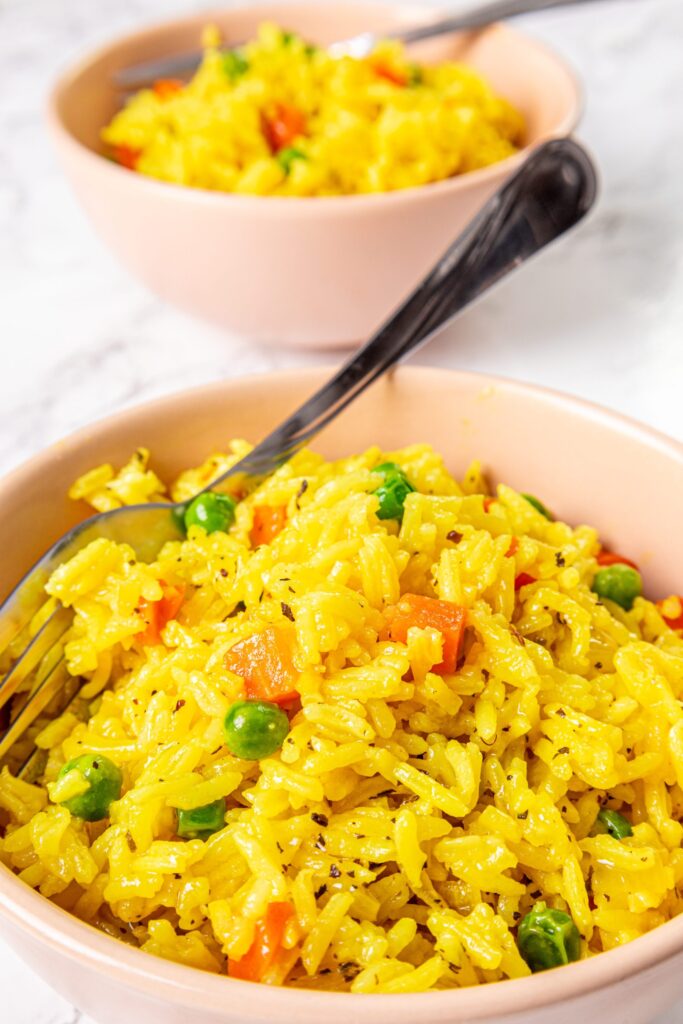 Vegetable rice pilaf