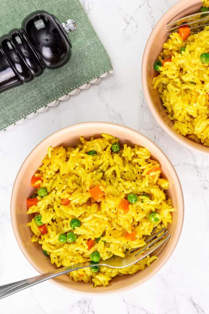 Vegetable rice pilaf
