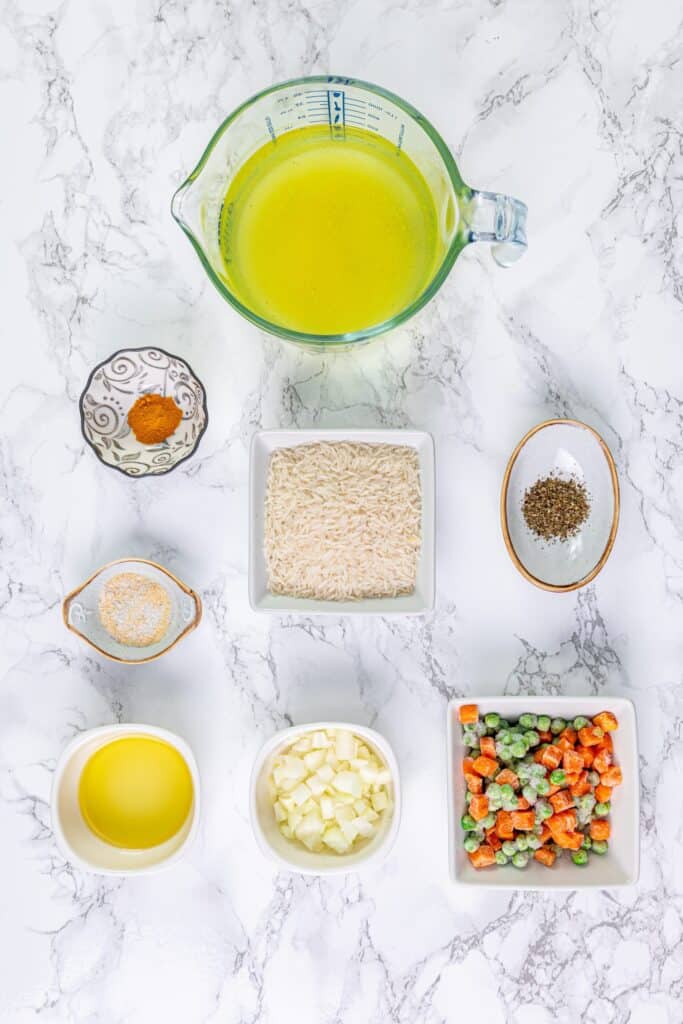 Vegetable rice pilaf