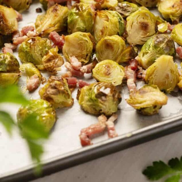 Roasted Brussels Sprouts with Bacon