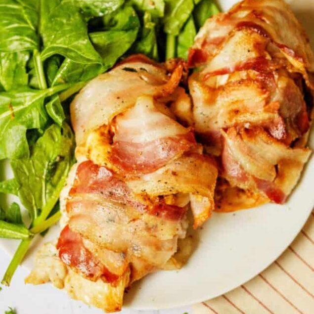 Bacon-Wrapped Air Fryer Chicken Breast
