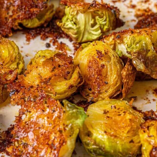 Parmesan Crusted Brussels Sprouts