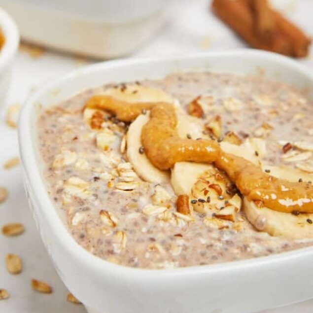 Peanut Butter Banana Overnight Oats