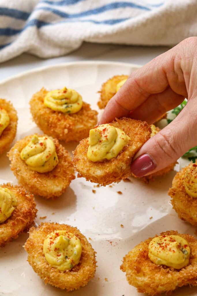 Deep fried deviled eggs recipe food faith fitness