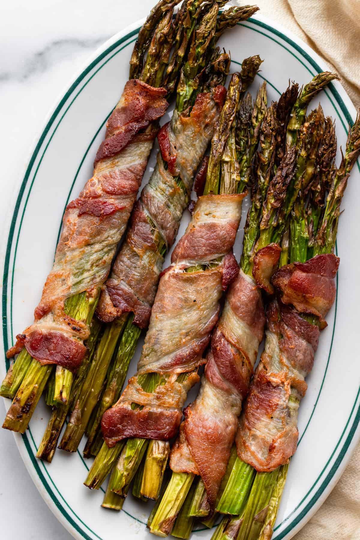 Air-Fryer Bacon-Wrapped Asparagus