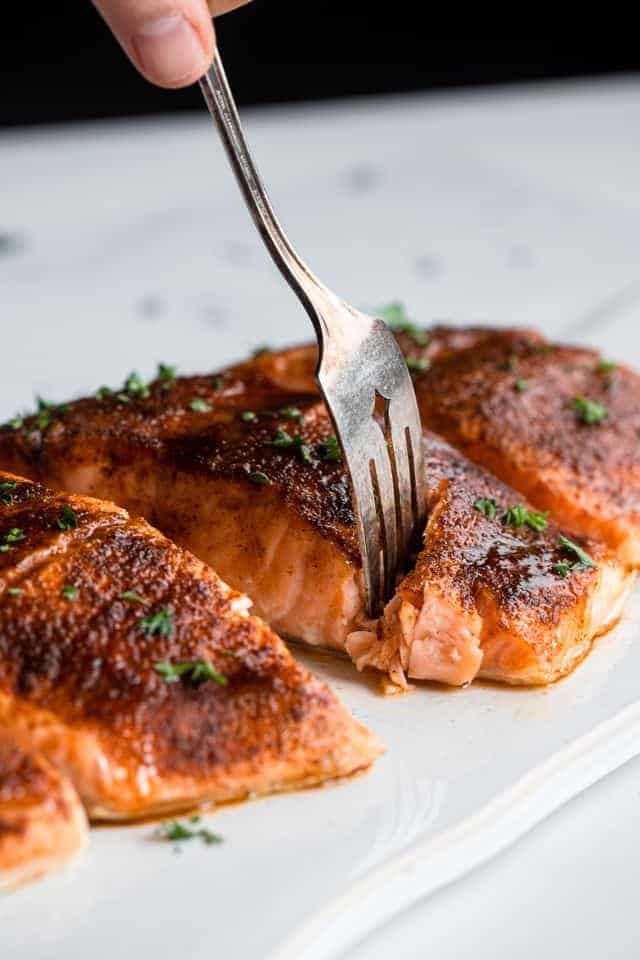 Baked Honey Cajun Salmon