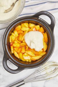 Dutch Oven Peach Cobbler