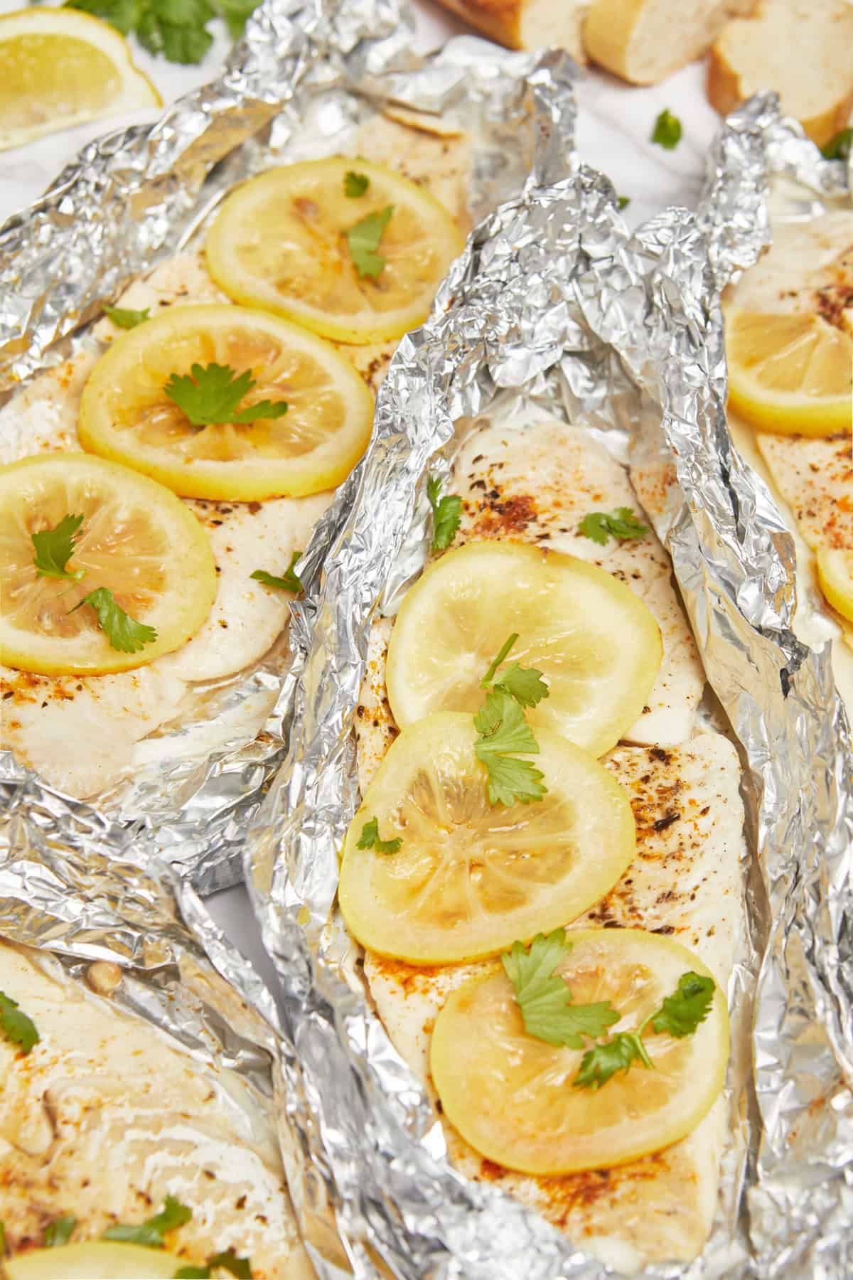 Grilled Cod In Foil