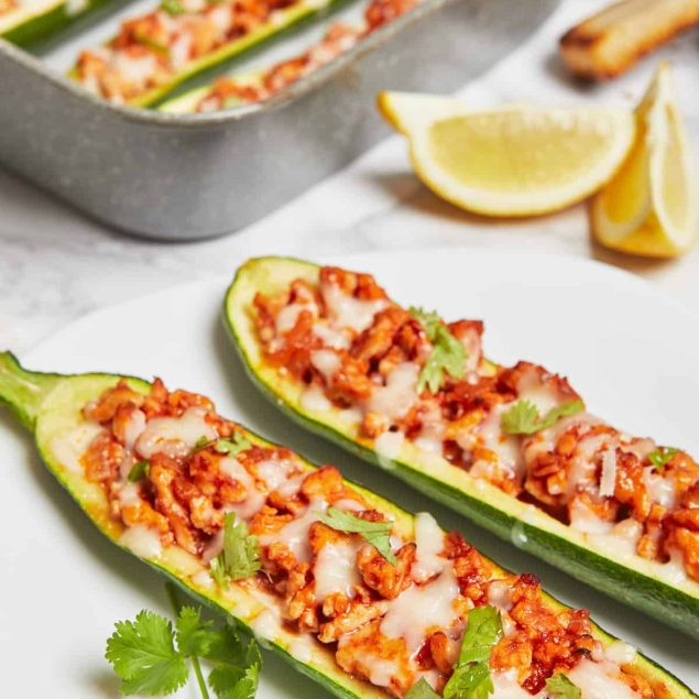 Ground Turkey Zucchini Boats