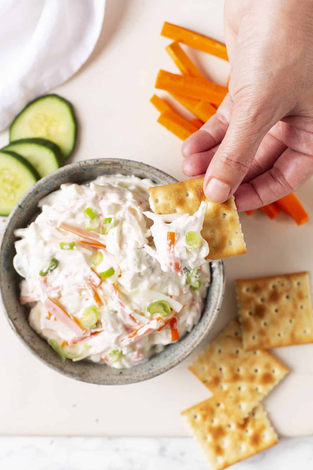 Imitation Crab Dip - Food Faith Fitness