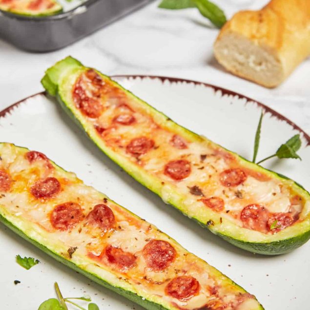 Zucchini Pizza Boats