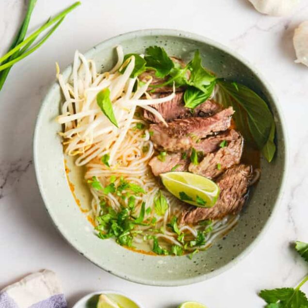 Bun Bo Hue (Spicy Vietnamese Beef Noodle Soup)