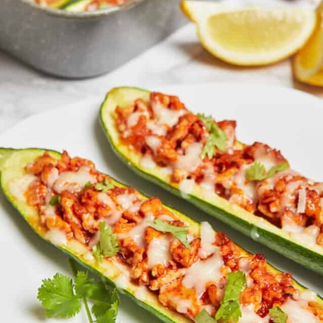 Ground Turkey Zucchini Boats