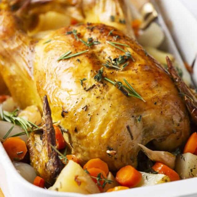 Roast Chicken With Vegetables and Potatoes