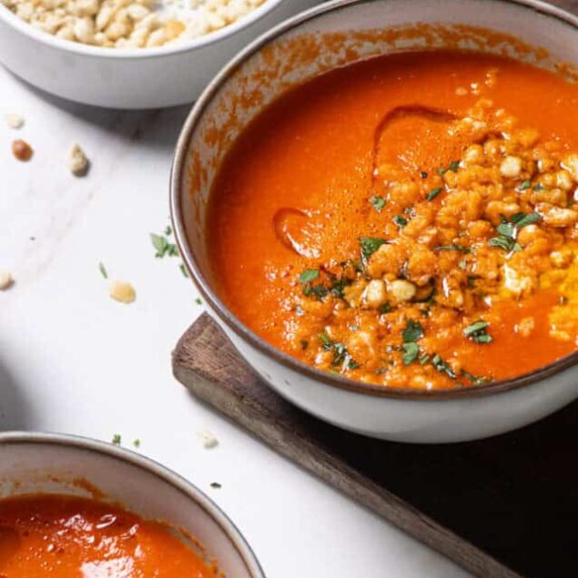 Roasted Red Pepper and Tomato Soup